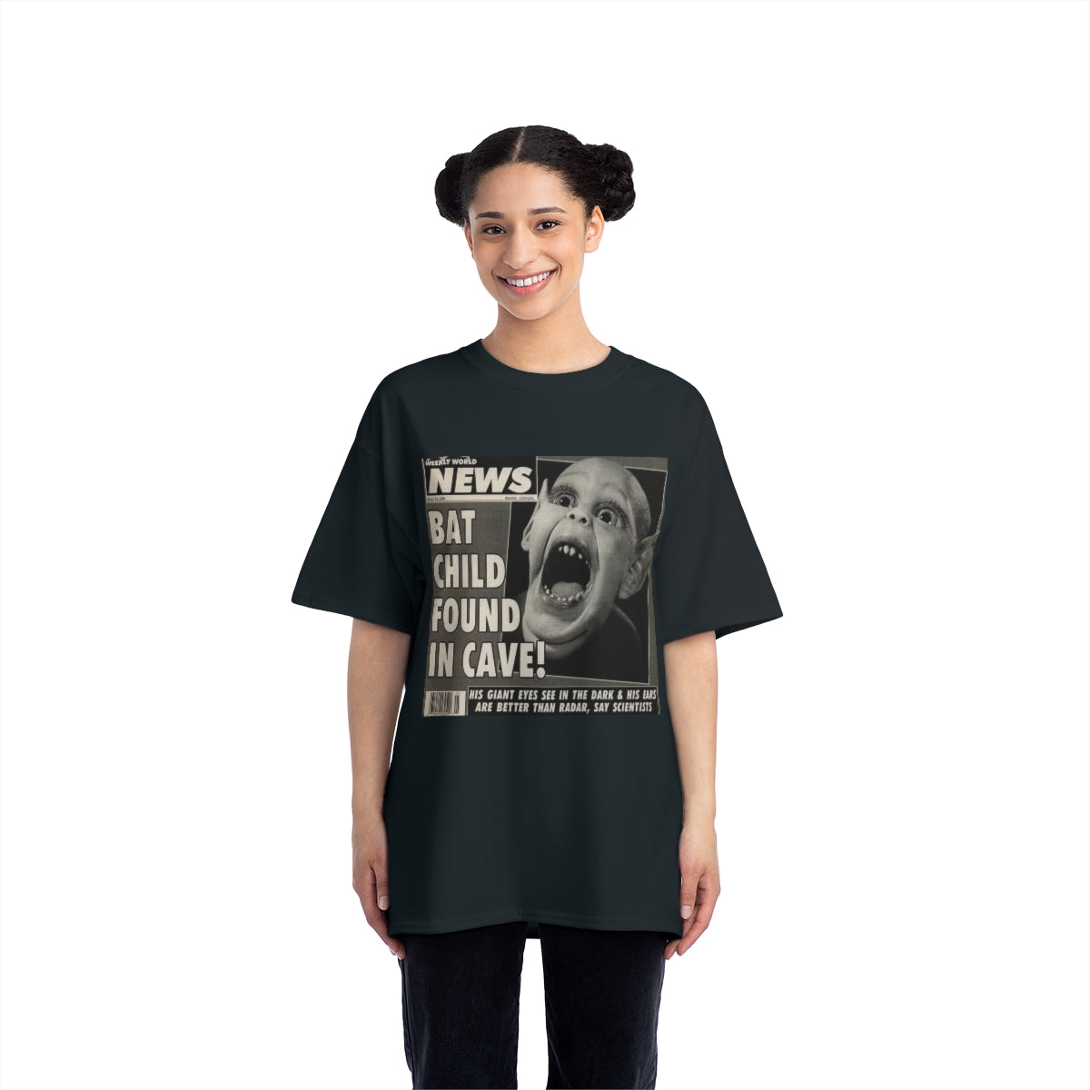 World News - Bat Child Found in Cave - Short-Sleeve T-Shirt