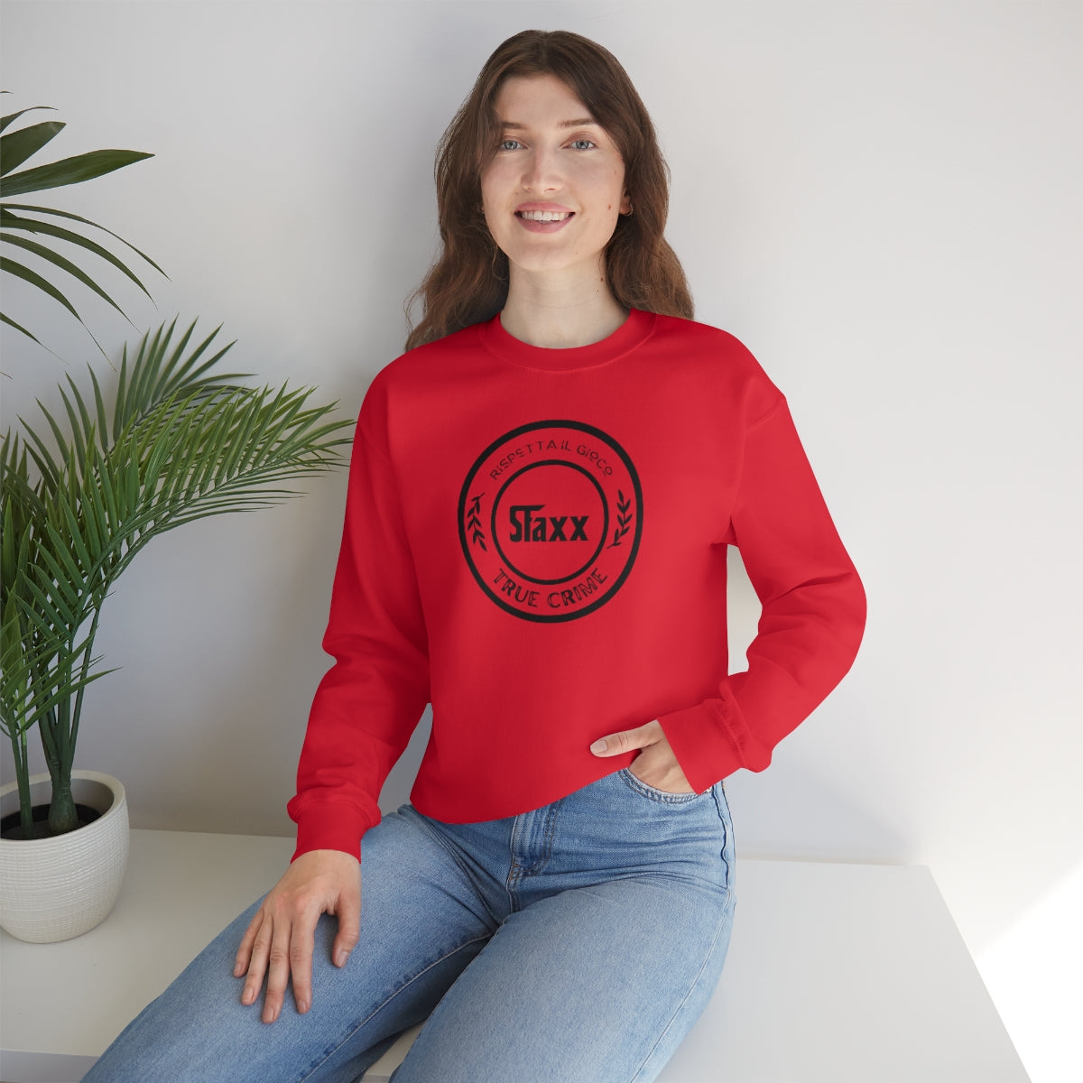 True Crime - Chattin' with Staxx - Unisex Heavy Blend™ Crewneck Sweatshirt
