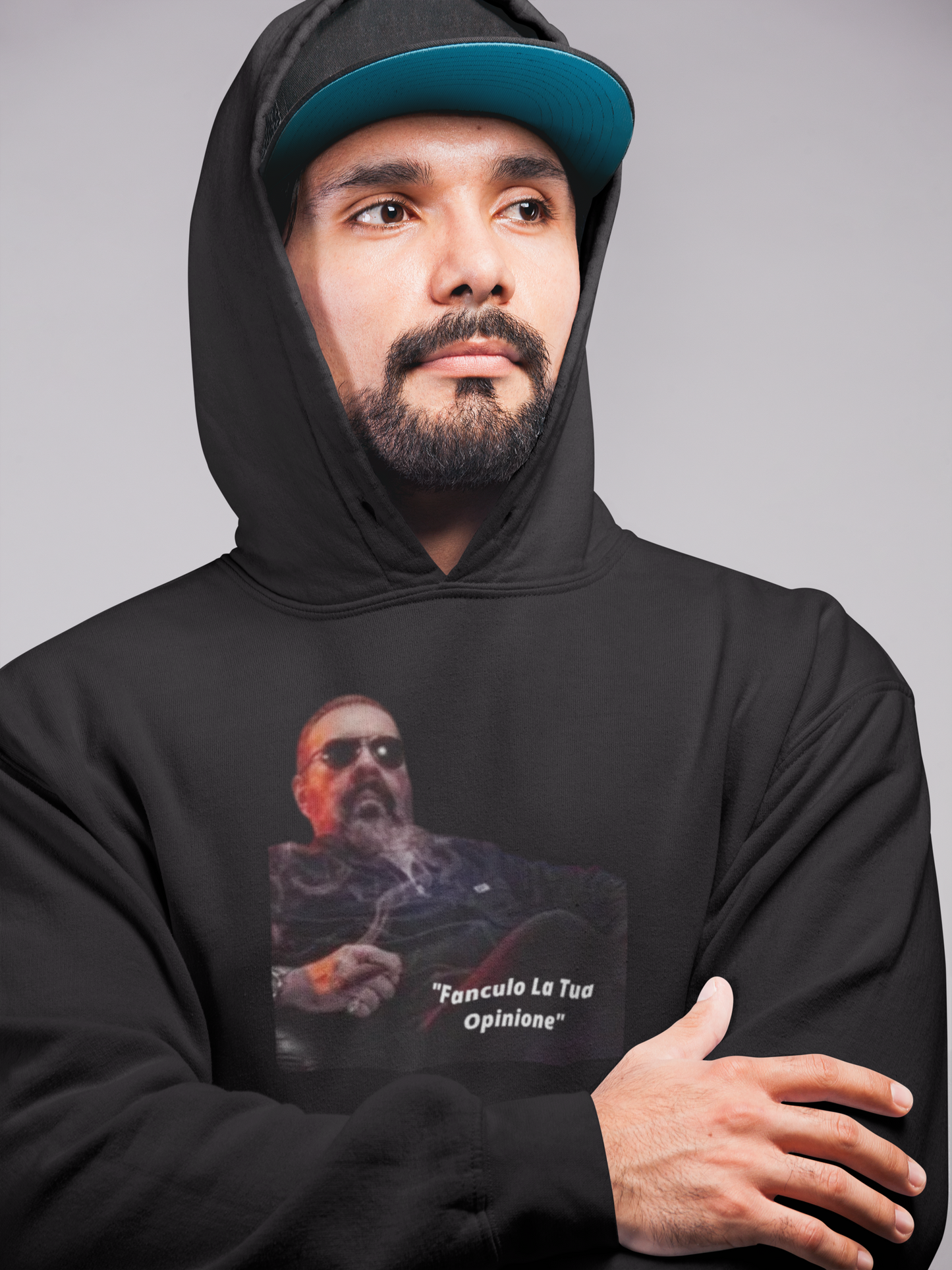 "Fanculo La Tua Opinione" (Fu*k Your Opinion in Italian) - Unisex Heavy Blend™ Hooded Sweatshirt