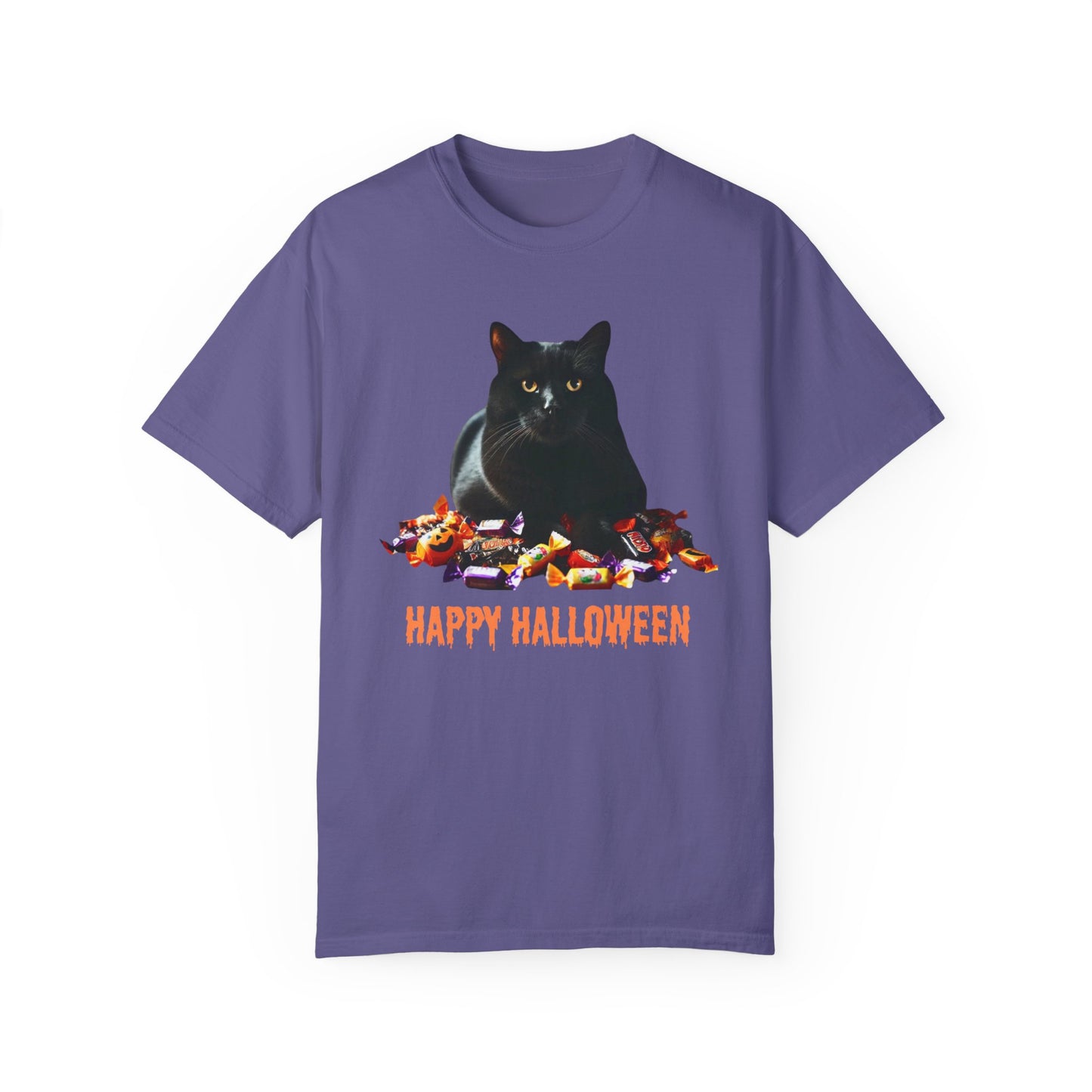Black Cat - Unisex Garment-Dyed T-shirt