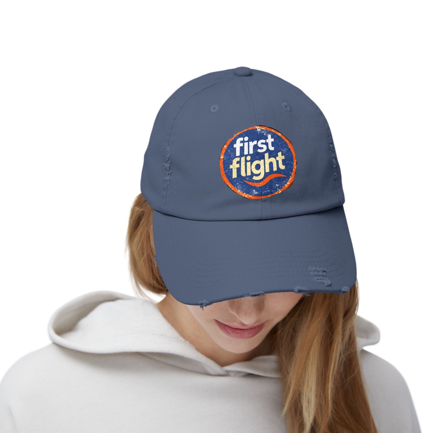 First Flight Distressed Baseball Cap