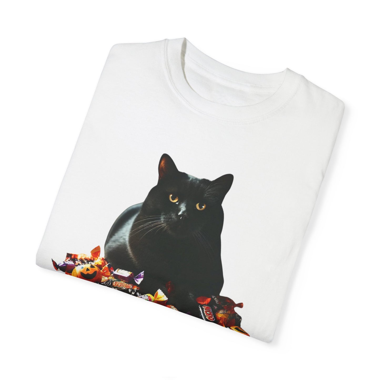 Black Cat - Unisex Garment-Dyed T-shirt