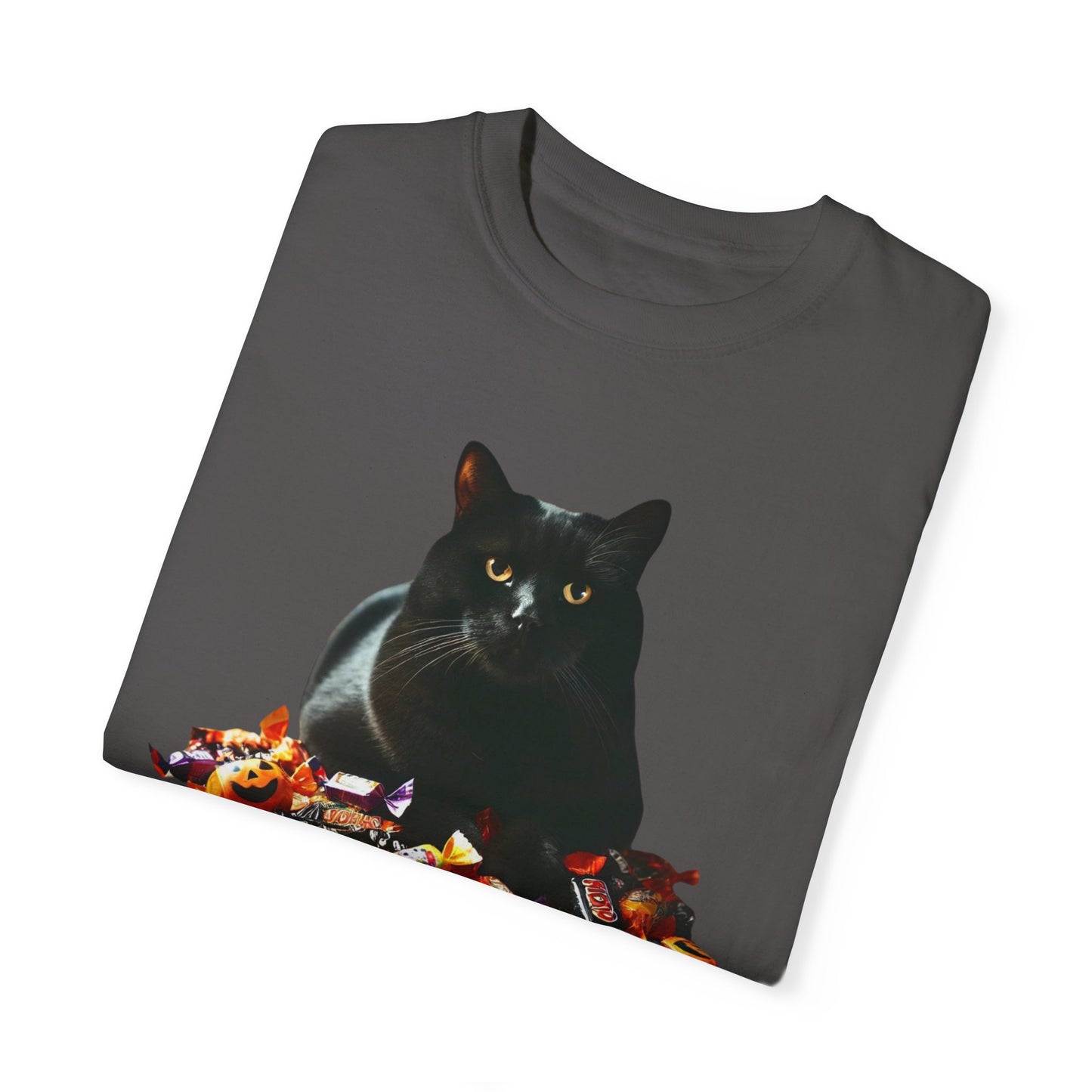Black Cat - Unisex Garment-Dyed T-shirt