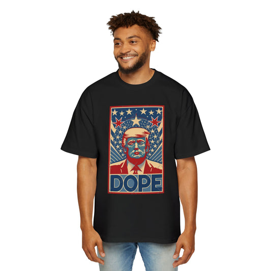 Trump DOPE! - Men's Heavy Oversized Tee