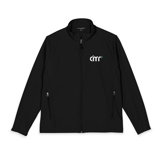 Embroidered Black Soft Shell Jacket — DMR Logo