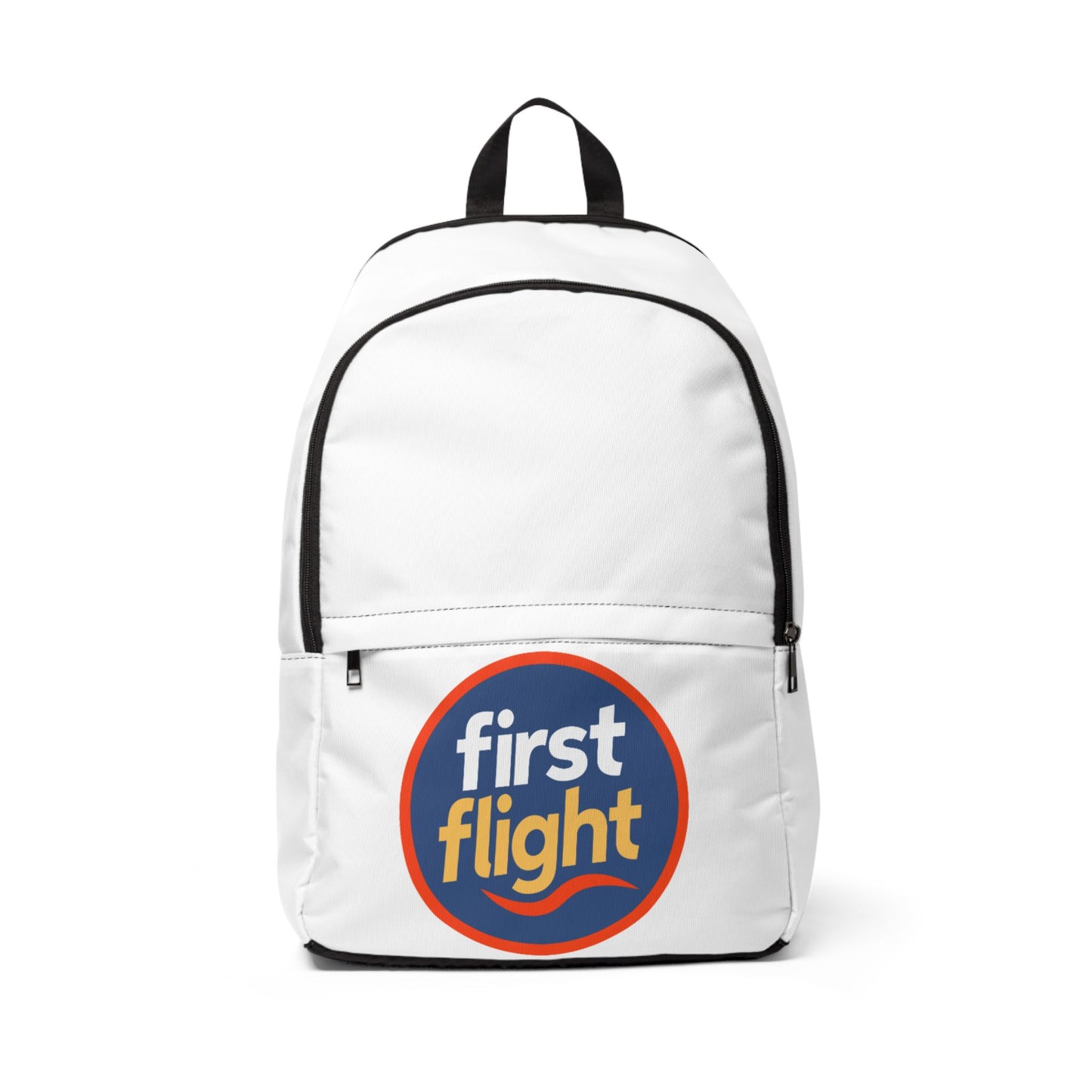 First Flight Logo Backpack — Casual Travel & School Daypack