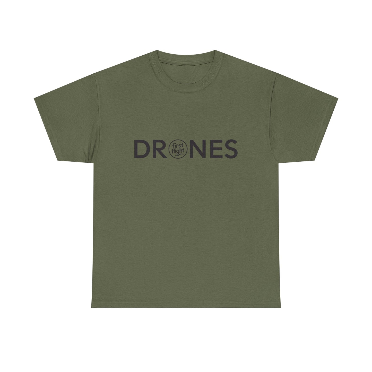 Drones T‑Shirt – 'Drones' Minimalist Logo Tee for Pilots & Tech Fans