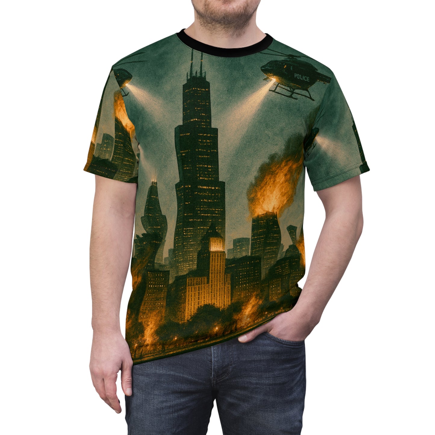 Urban Inferno Unisex Tee | Graphic T-Shirt, Streetwear, Gift for Him/Her, Casual Style, Unique Art Tee