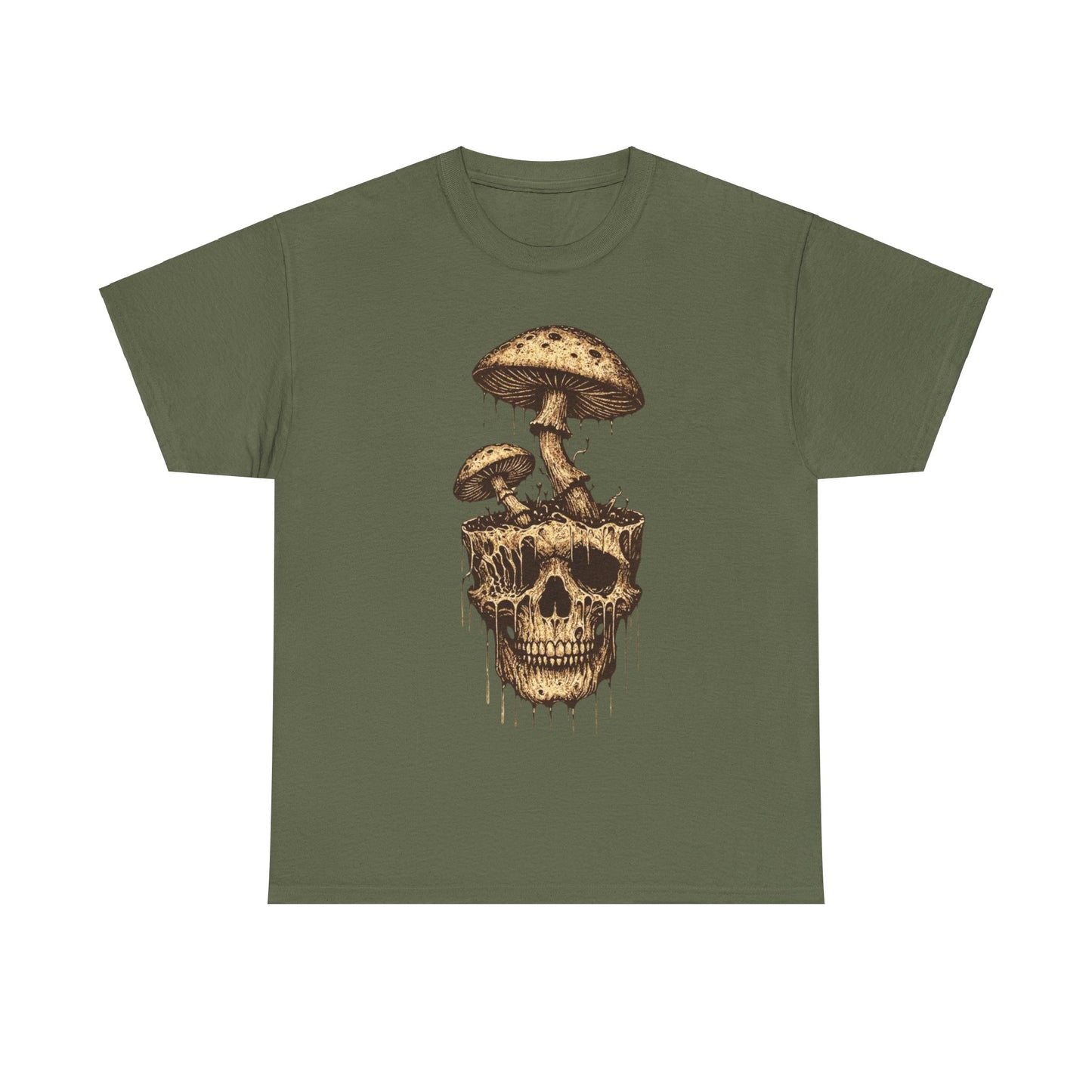 Mushroom Skull - Unisex Heavy Cotton Tee