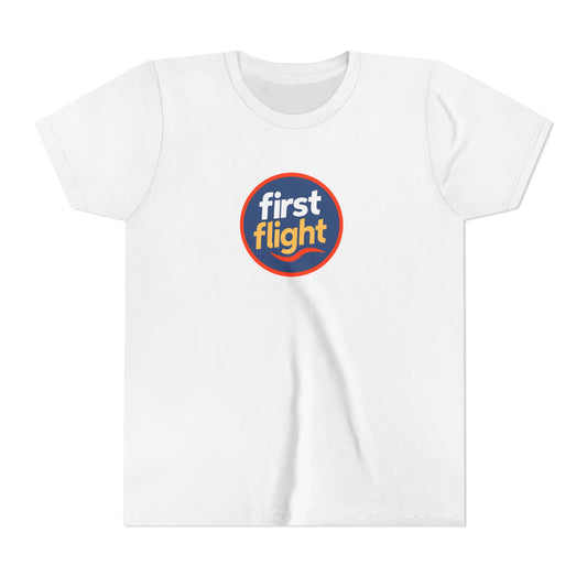 Youth Tee - "first flight" Retro Circle Logo Kids T-Shirt