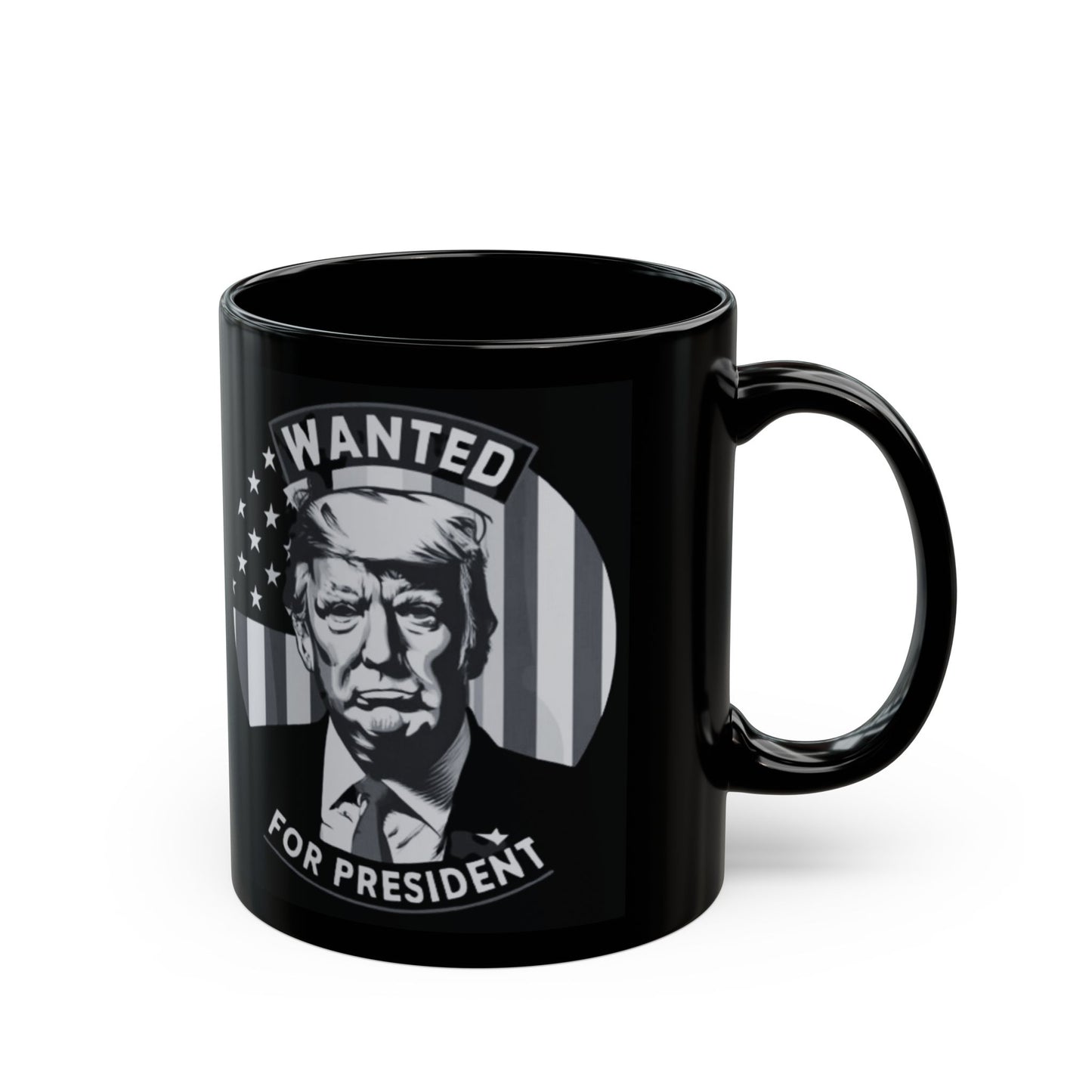 Wanted for President - Black Mug (11oz, 15oz)