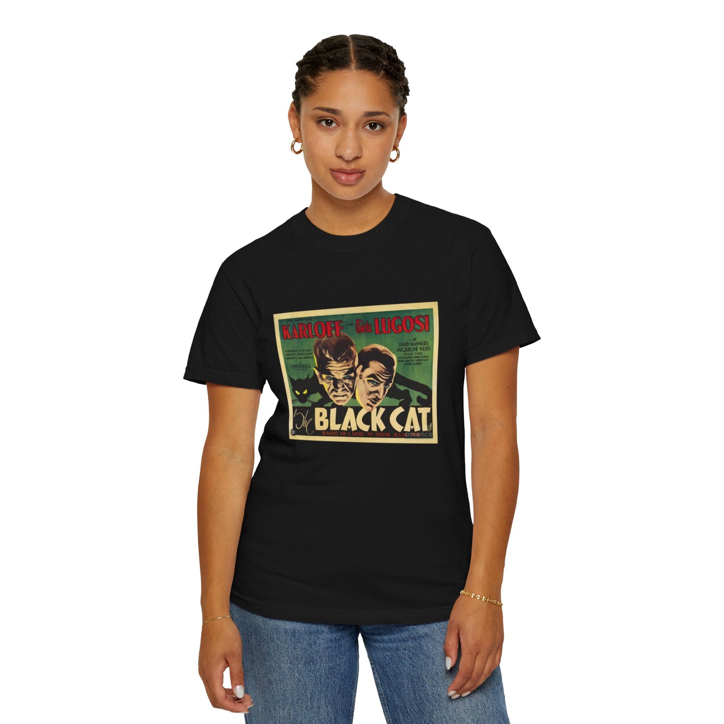 Black Cat - Unisex Garment-Dyed T-shirt