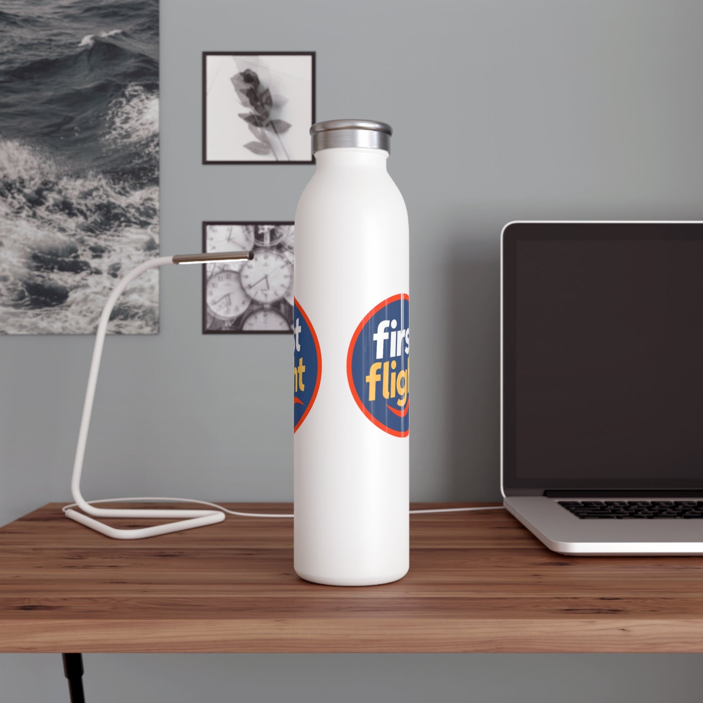 First Flight" Stainless Steel Water Bottle