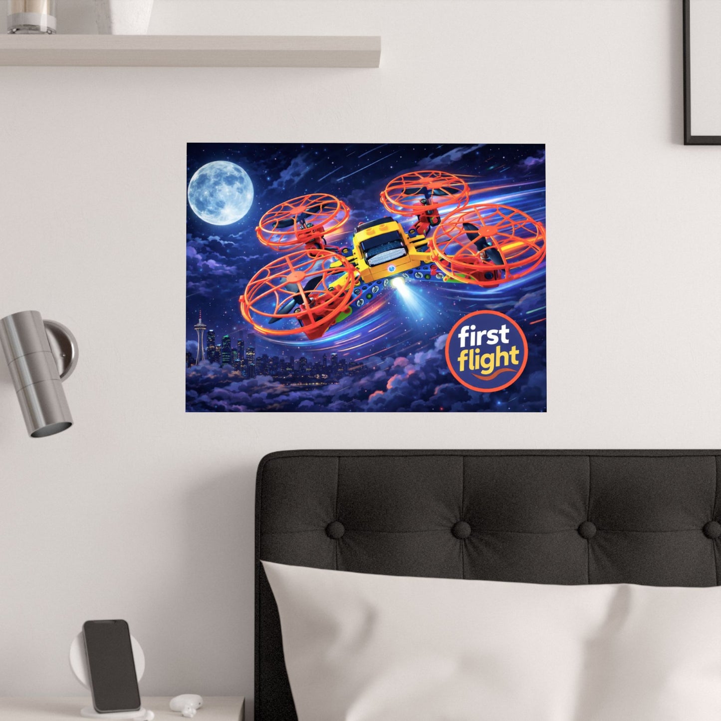 First Flight Drone Poster