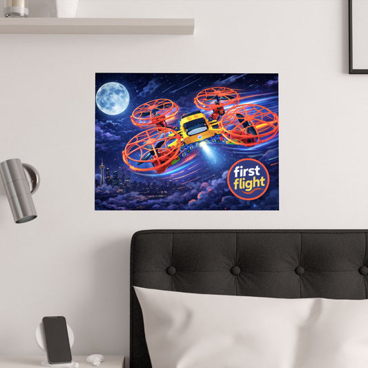 First Flight Drone Poster