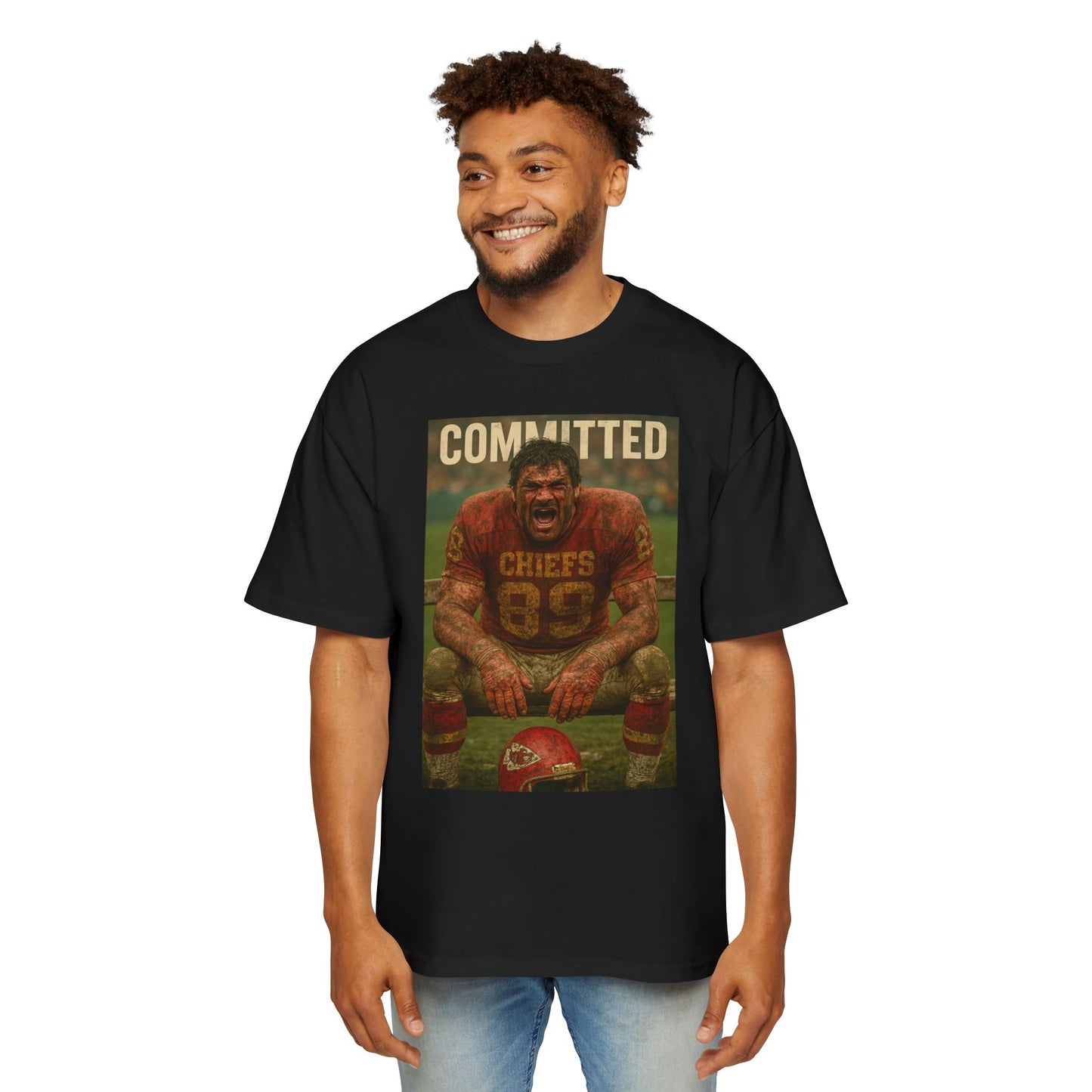 Bold Sports Oversized Tee - Perfect for Game Day, Tailgating, Casual Wear, Gift for Sports Fans, Statement T-Shirt