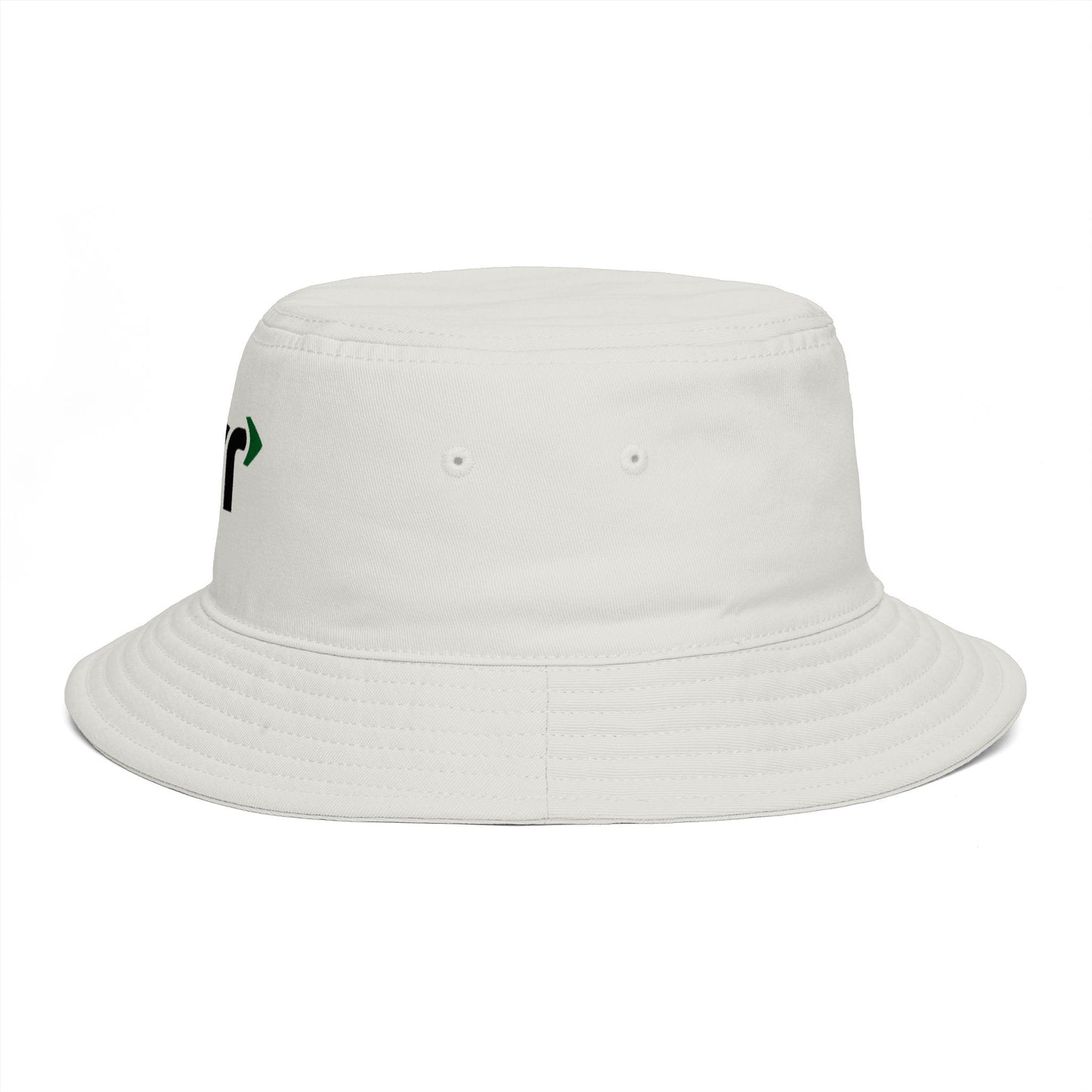 Bucket Hat — Minimal Logo Cotton Bucket Hat (CMR Arrow Accent)