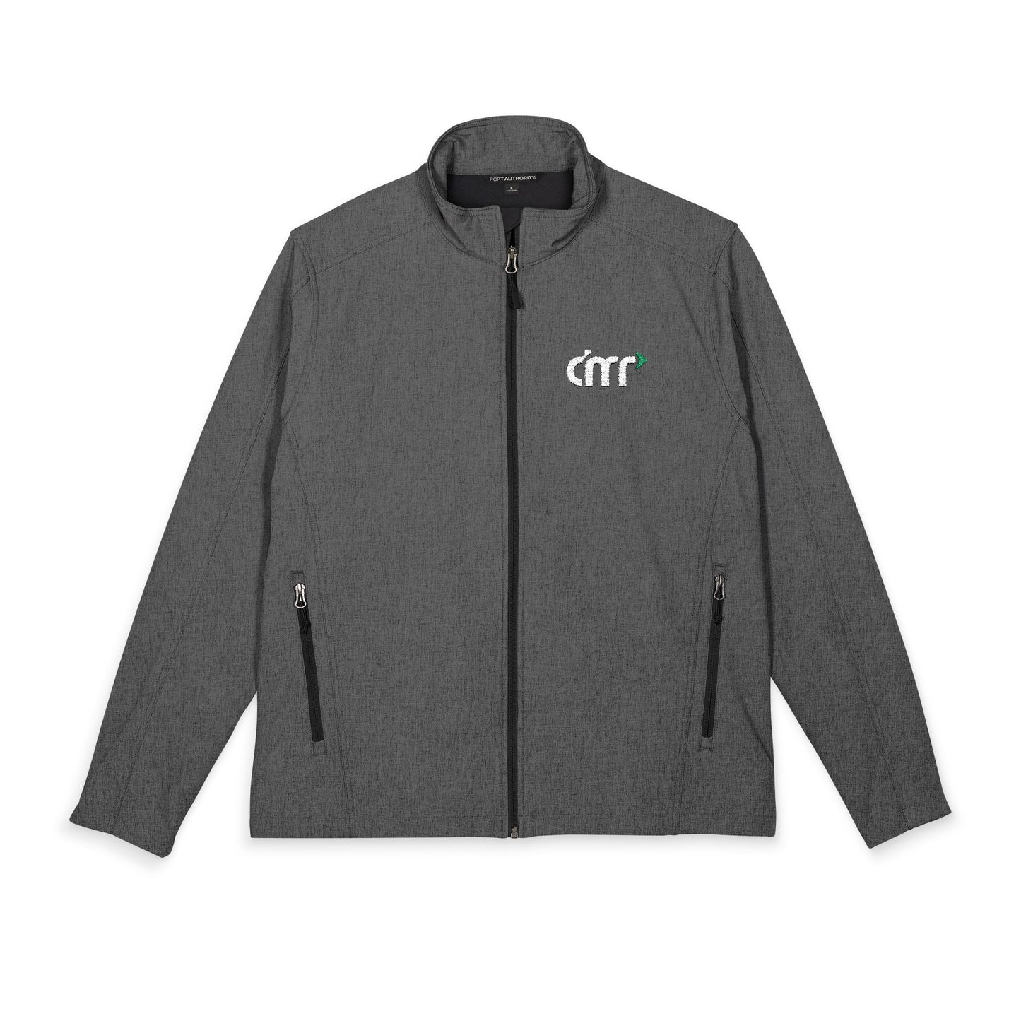 Embroidered Black Soft Shell Jacket — DMR Logo