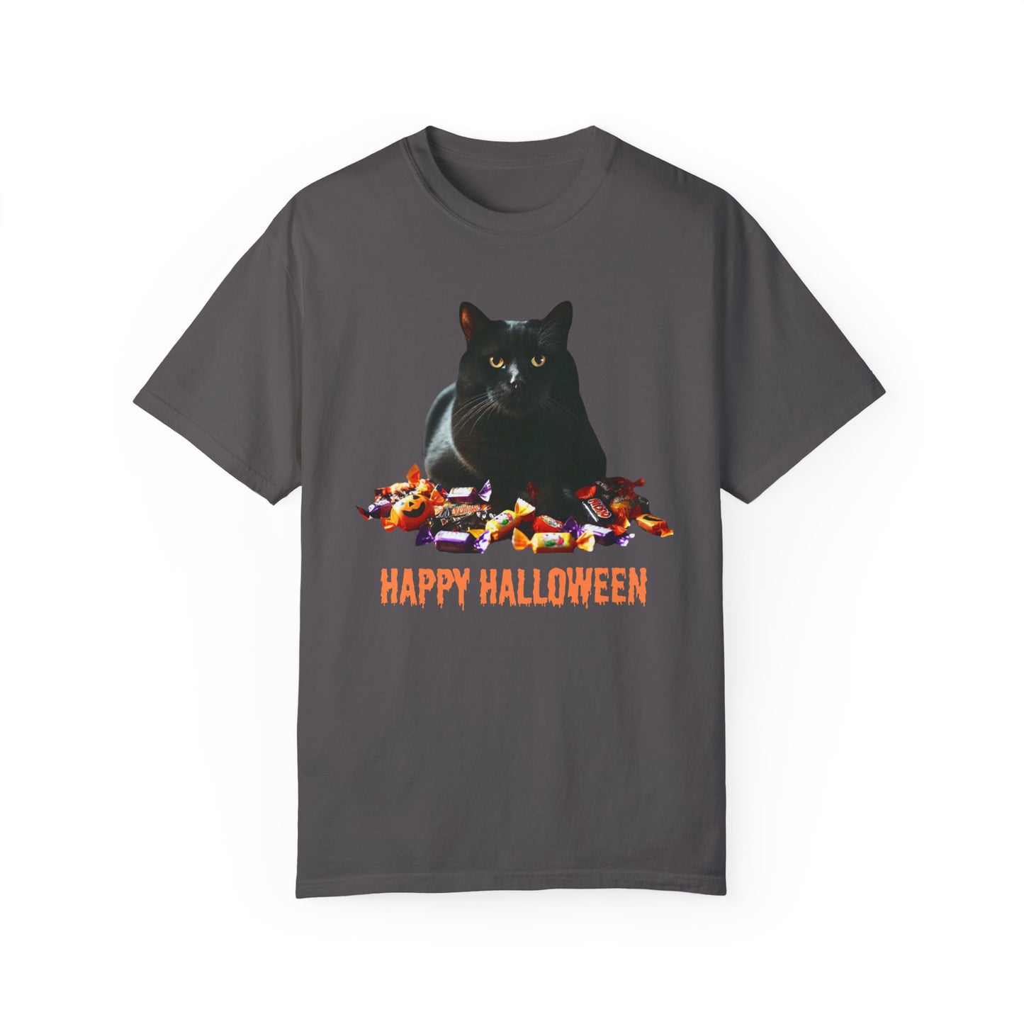 Black Cat - Unisex Garment-Dyed T-shirt