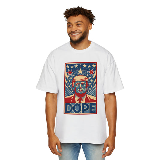 Trump DOPE! - Men's Heavy Oversized Tee