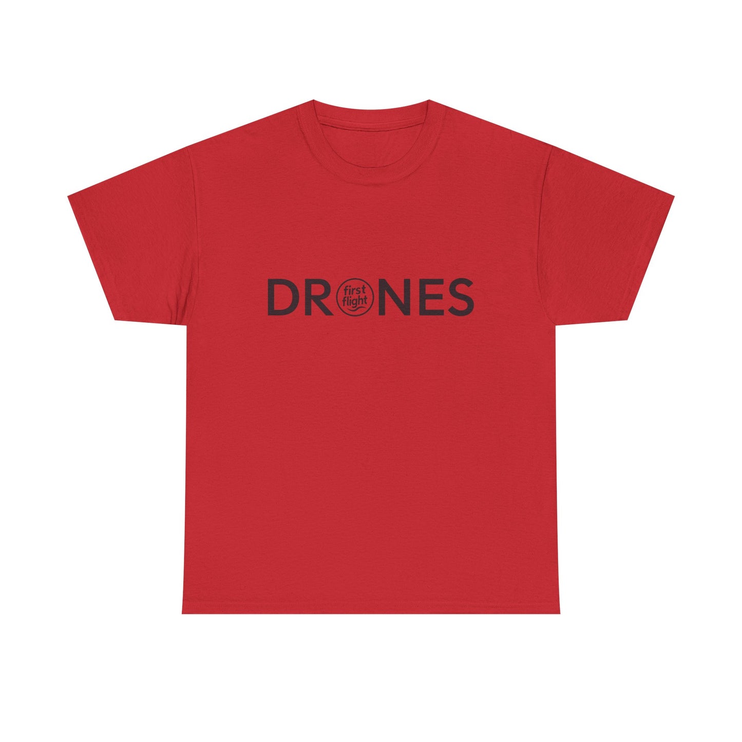 Drones T‑Shirt – 'Drones' Minimalist Logo Tee for Pilots & Tech Fans