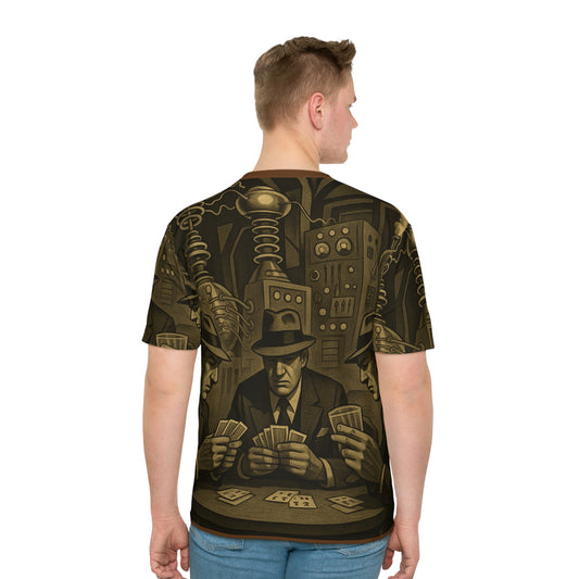 Vintage Gambler Men's Loose T-Shirt, Retro Gaming Style Tee, Perfect Gift for Poker Lovers, Casual Wear, Unisex Graphic Tee