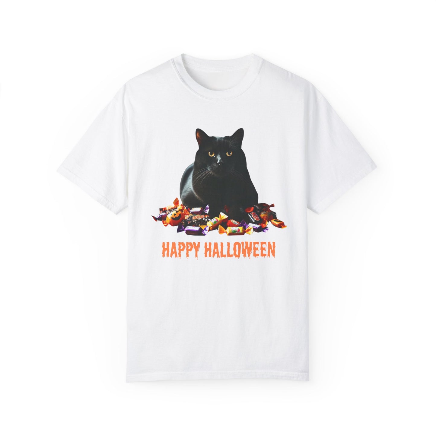 Black Cat - Unisex Garment-Dyed T-shirt