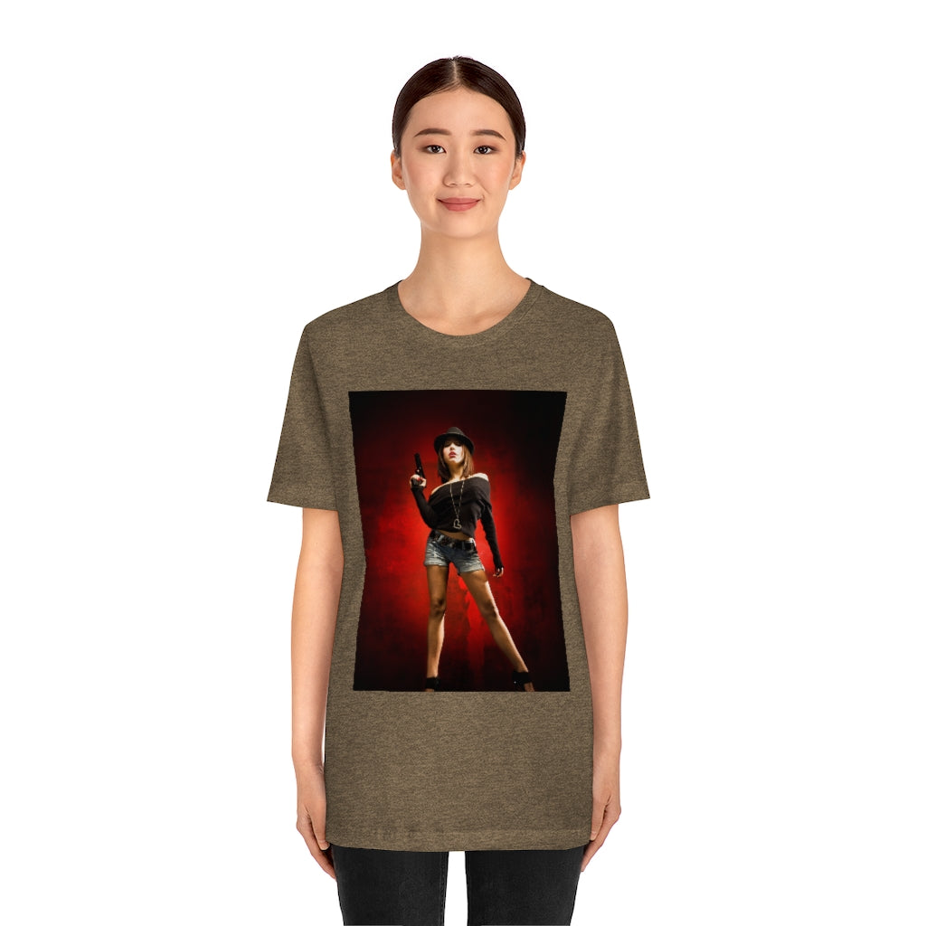 "Gangster Girl" Jersey Short Sleeve Tee