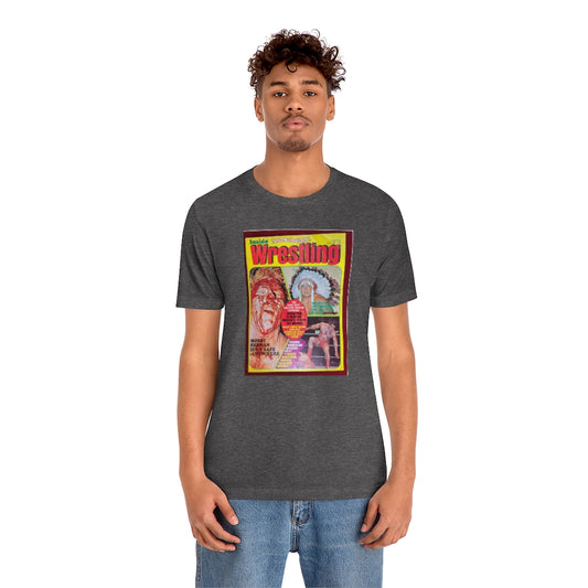 1975 - Inside Wrestling Cover -Unisex Jersey Short Sleeve Tee