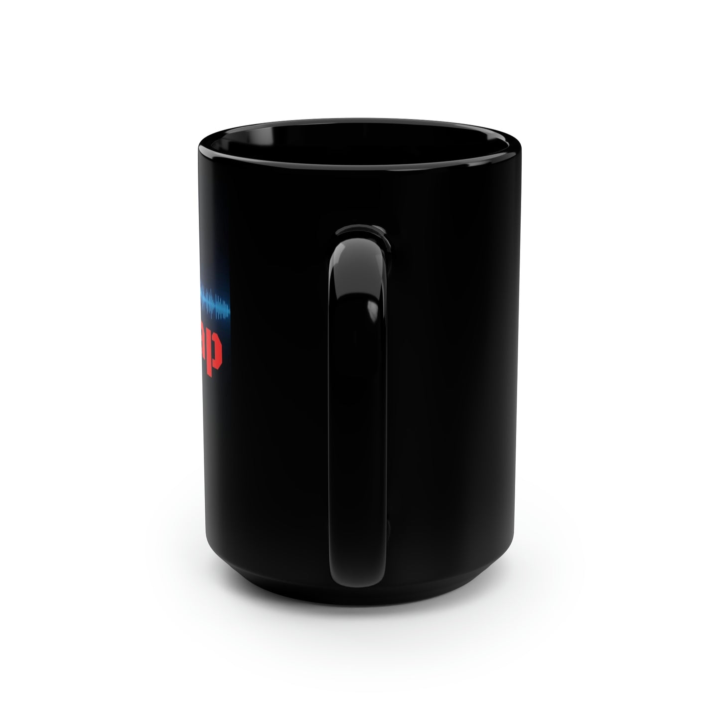 WireTap Black Mug, 15oz
