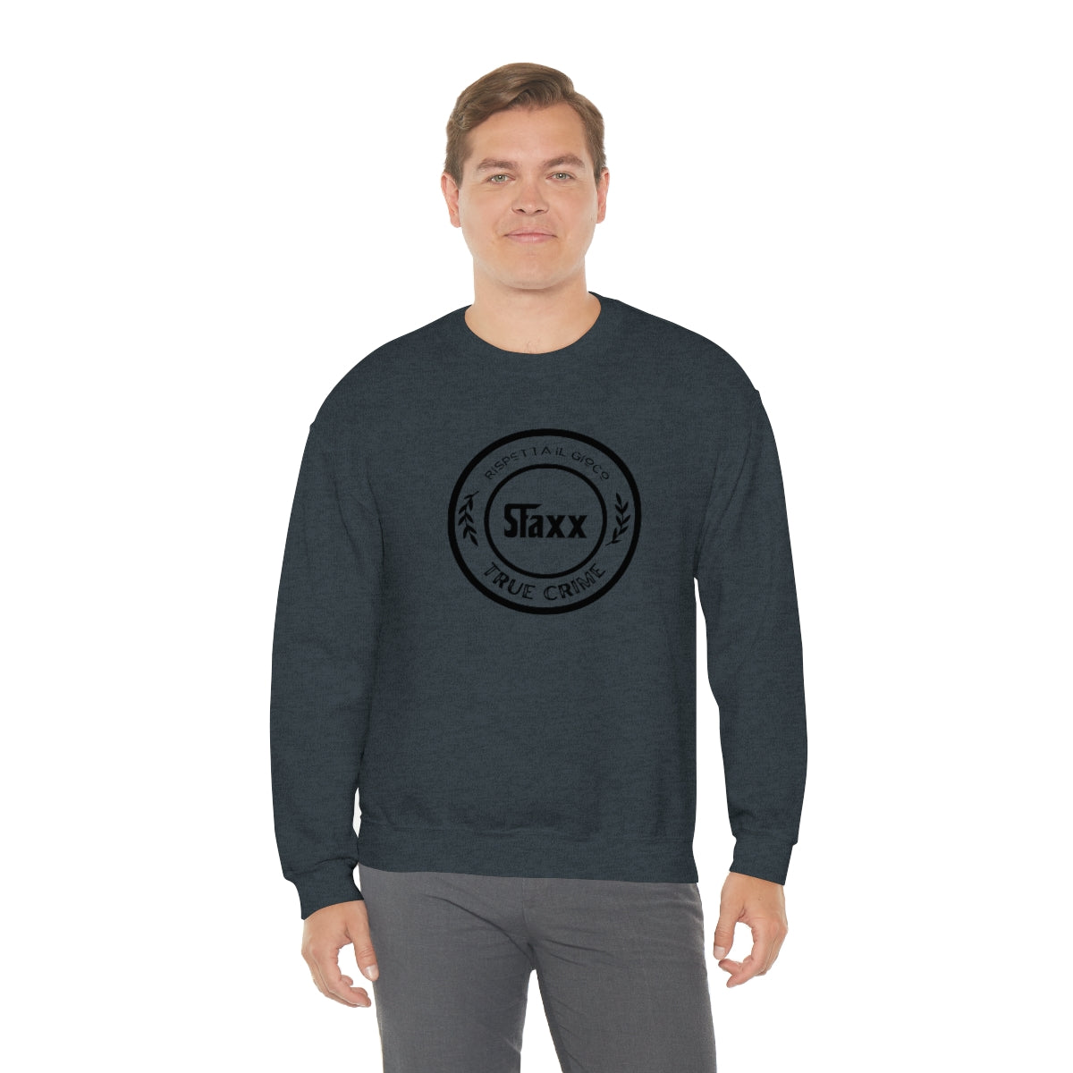 True Crime -  Chattin' with Staxx  - Unisex Heavy Blend™ Crewneck Sweatshirt