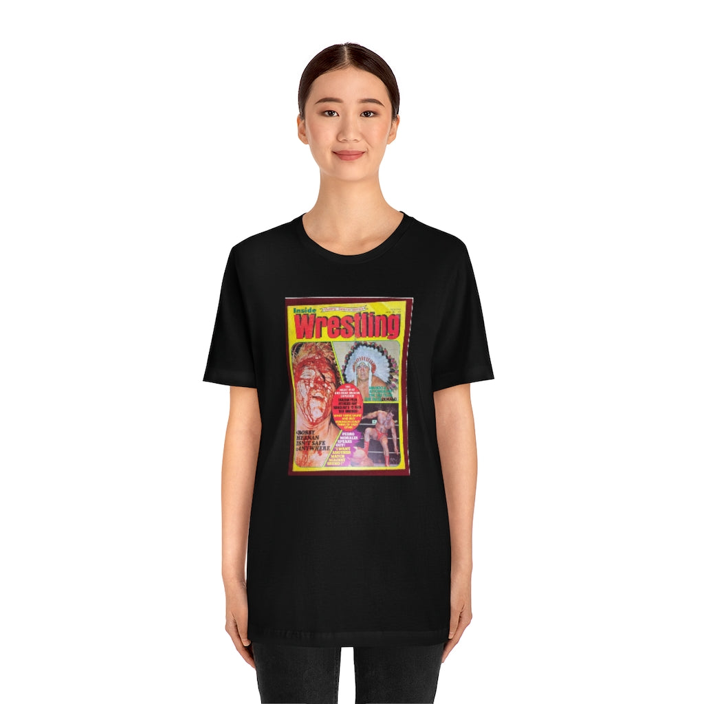 1975 - Inside Wrestling Cover -Unisex Jersey Short Sleeve Tee