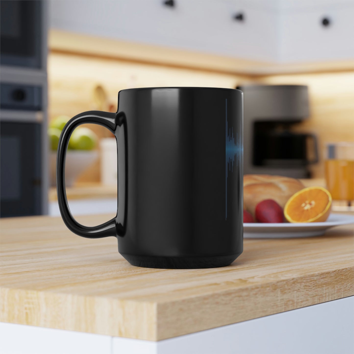 WireTap Black Mug, 15oz