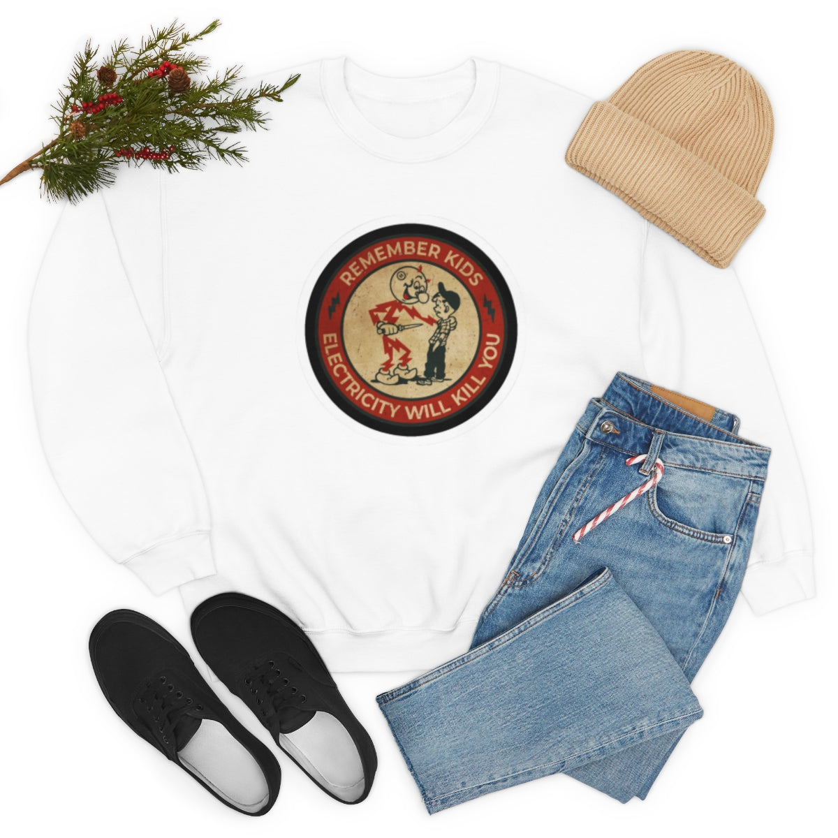 Vintage Advertising - Remember Kids ....Unisex Heavy Blend™ Crewneck Sweatshirt