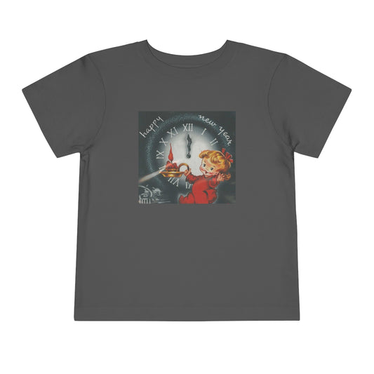 Vintage Happy New Year! - Toddler Short Sleeve Tee