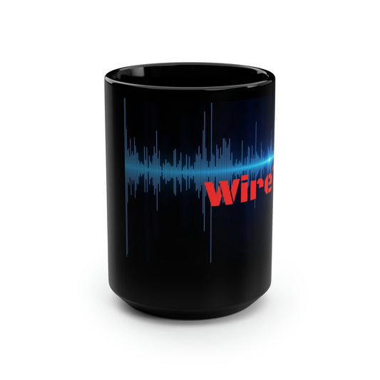 WireTap Black Mug, 15oz