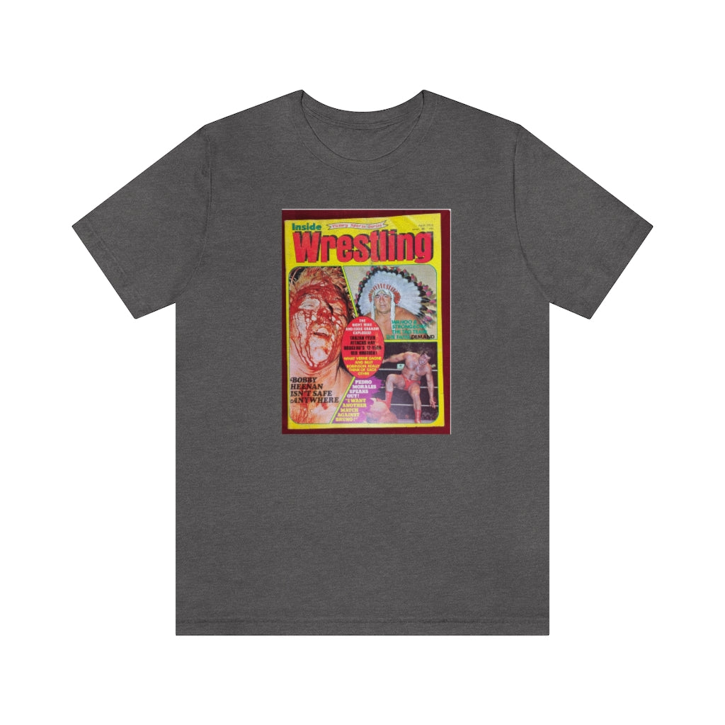 1975 - Inside Wrestling Cover -Unisex Jersey Short Sleeve Tee