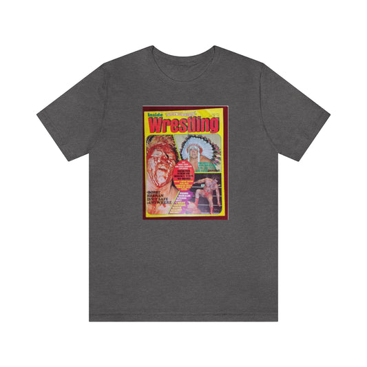 1975 - Inside Wrestling Cover -Unisex Jersey Short Sleeve Tee