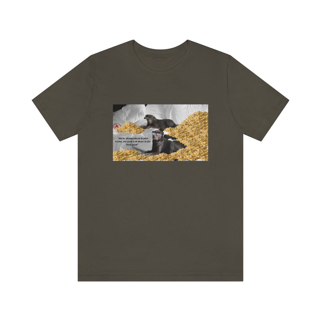 "We need a sitdown in the back yaad"  Jersey Short Sleeve Tee