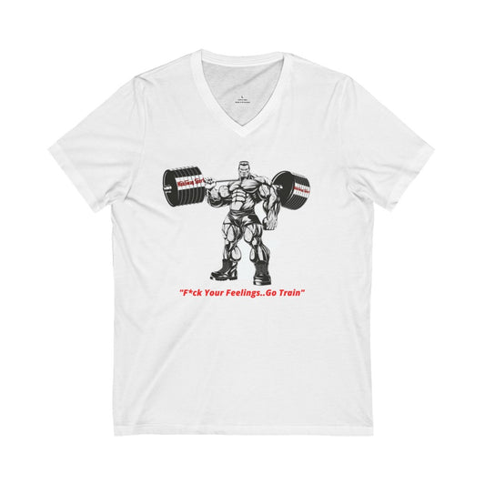 Unisex Jersey Short Sleeve V-Neck Tee