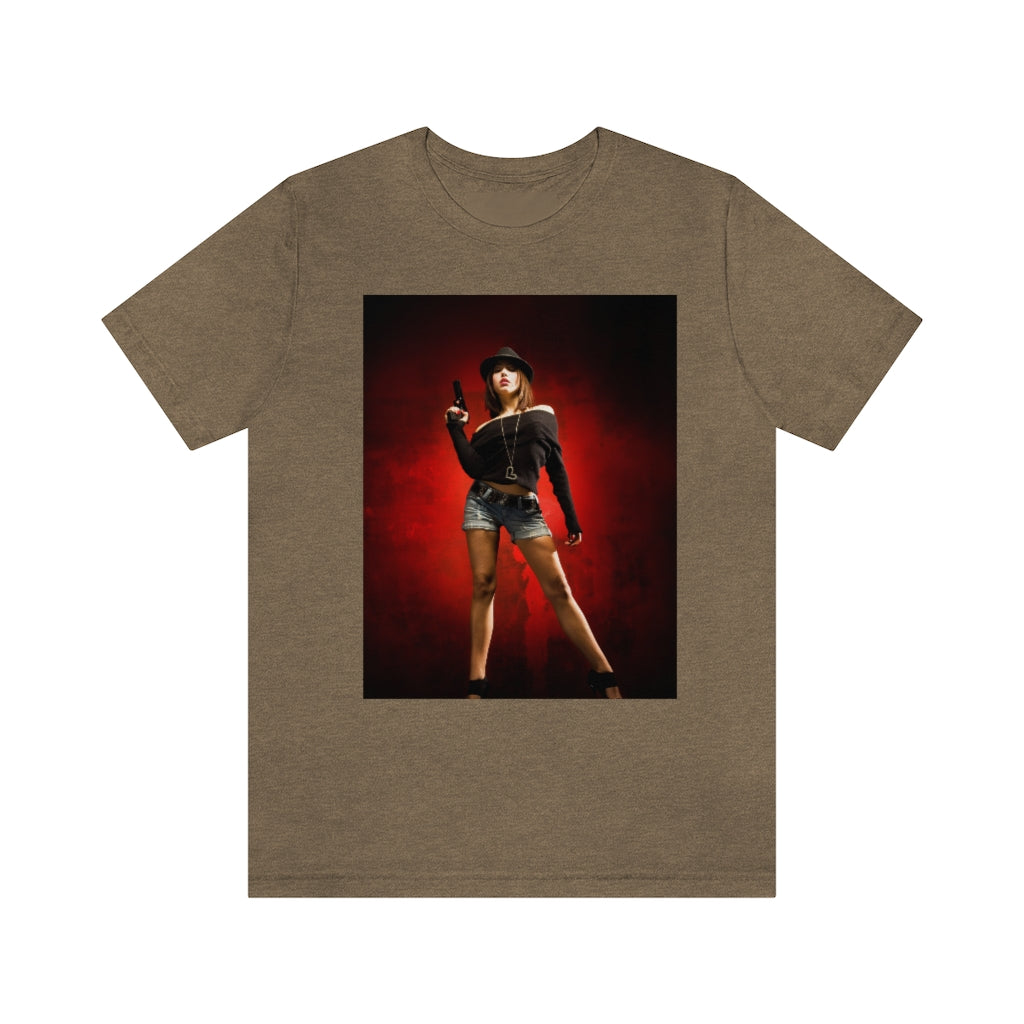 "Gangster Girl" Jersey Short Sleeve Tee