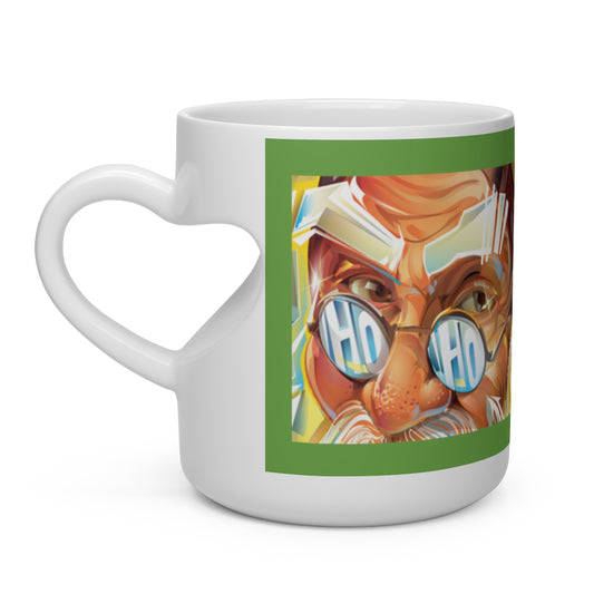 Cool Santa -Heart Shape Mug