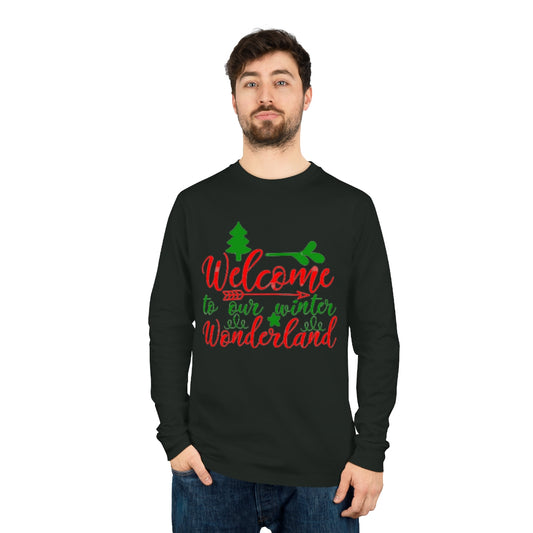 Welcome To Our Winter Wonderland - Unisex Shifts Dry Organic Long Sleeve Tee