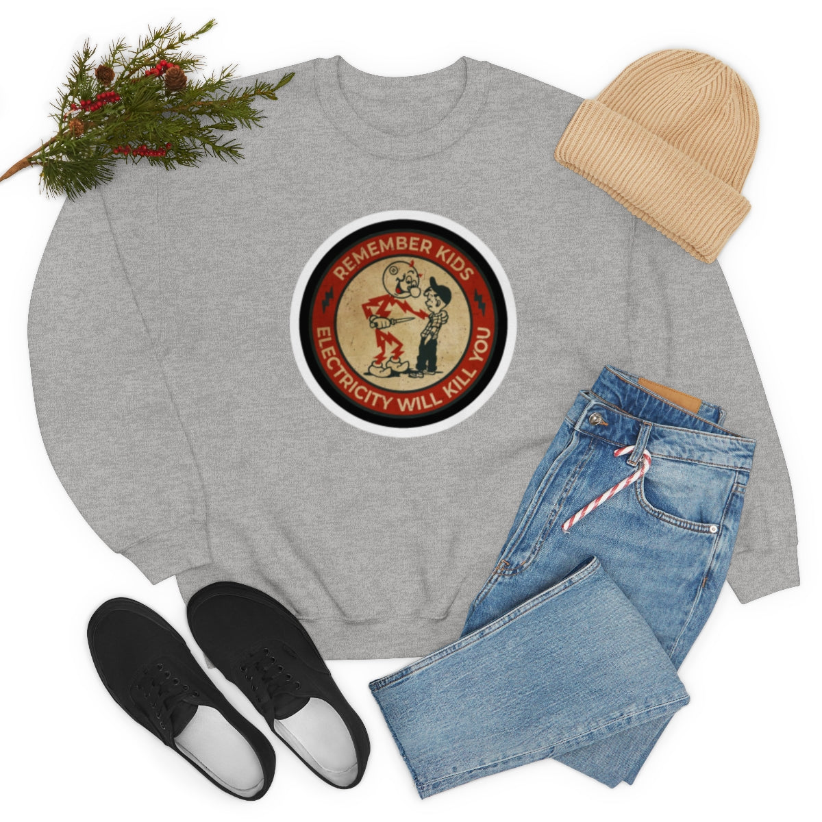 Vintage Advertising - Remember Kids ....Unisex Heavy Blend™ Crewneck Sweatshirt