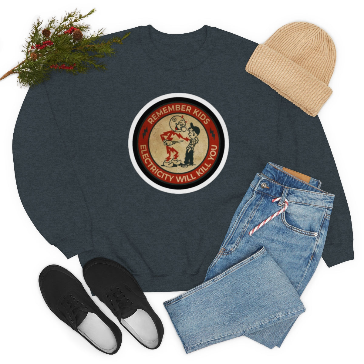 Vintage Advertising - Remember Kids ....Unisex Heavy Blend™ Crewneck Sweatshirt