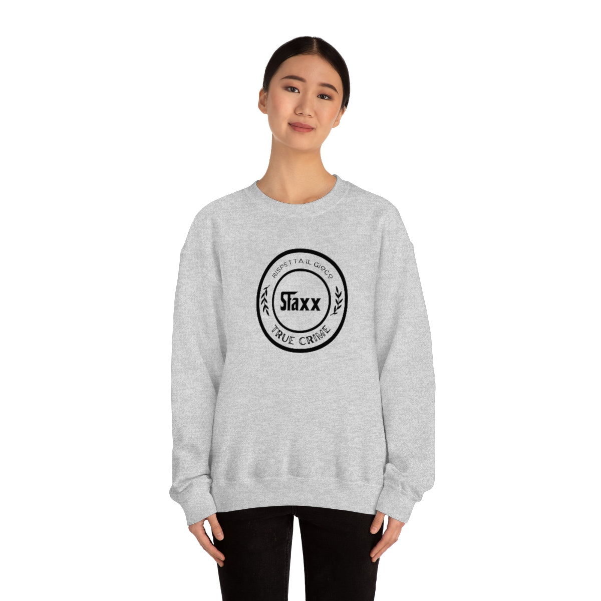 True Crime -  Chattin' with Staxx  - Unisex Heavy Blend™ Crewneck Sweatshirt