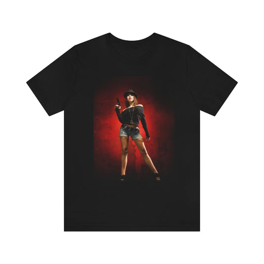 "Gangster Girl" Jersey Short Sleeve Tee