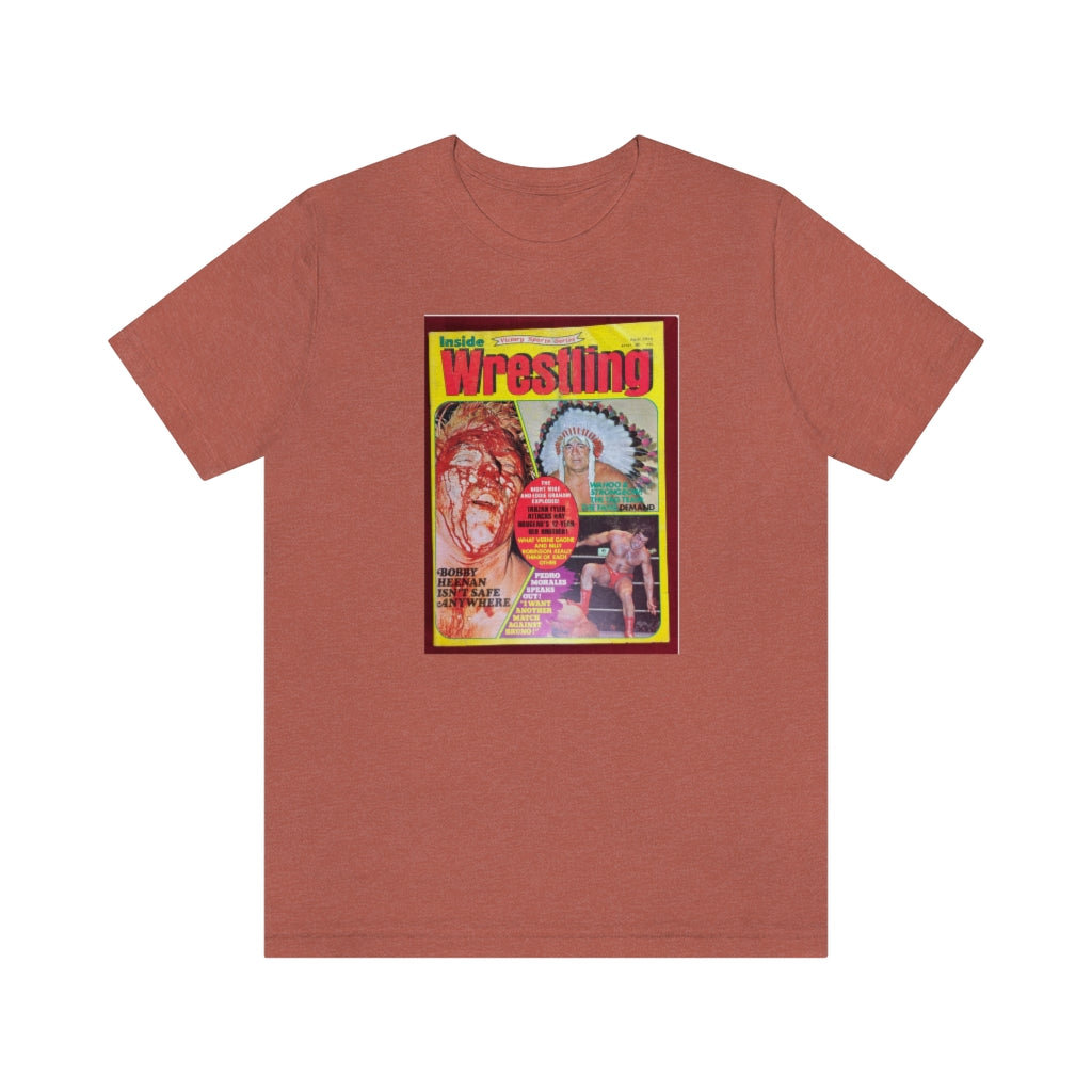 1975 - Inside Wrestling Cover -Unisex Jersey Short Sleeve Tee