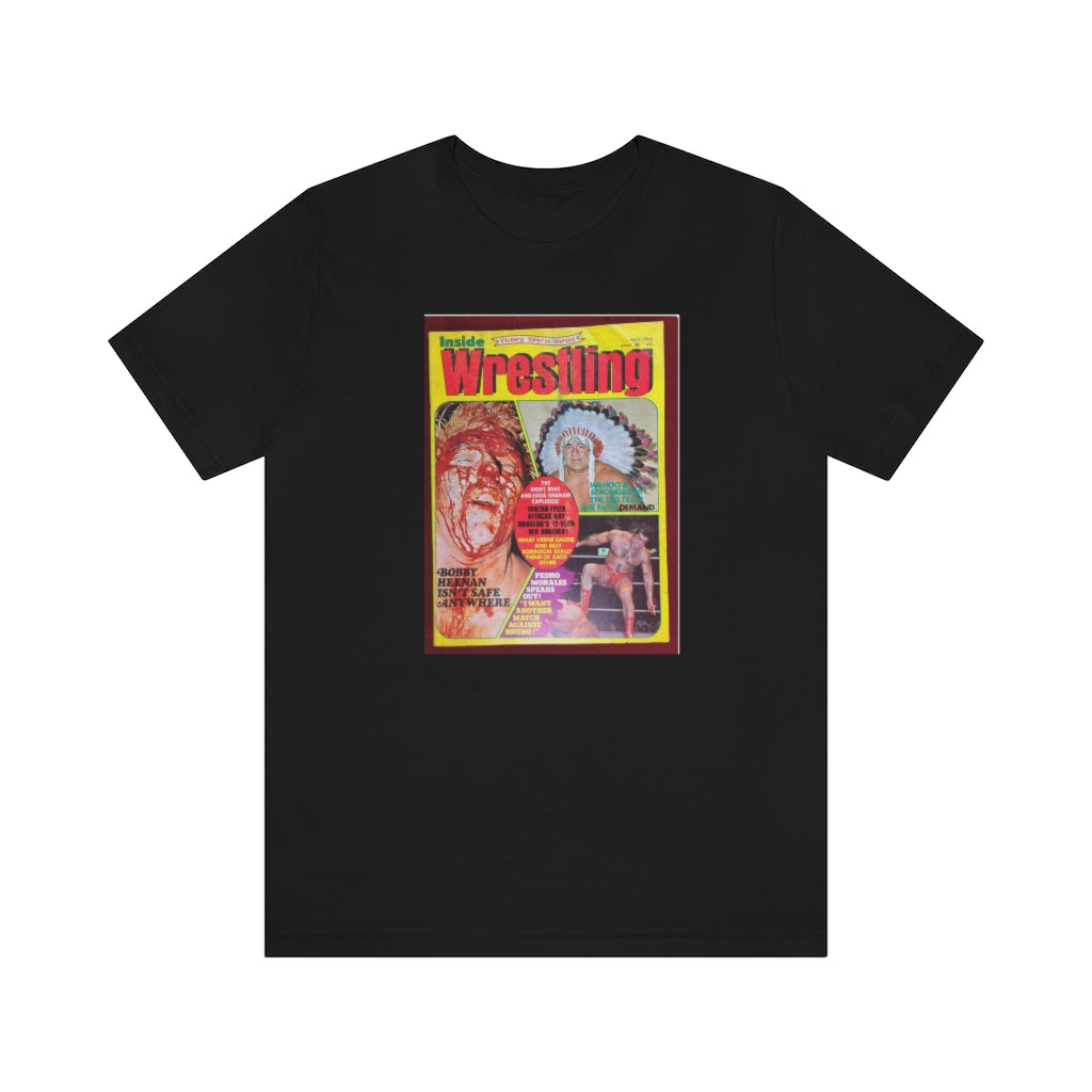 1975 - Inside Wrestling Cover -Unisex Jersey Short Sleeve Tee