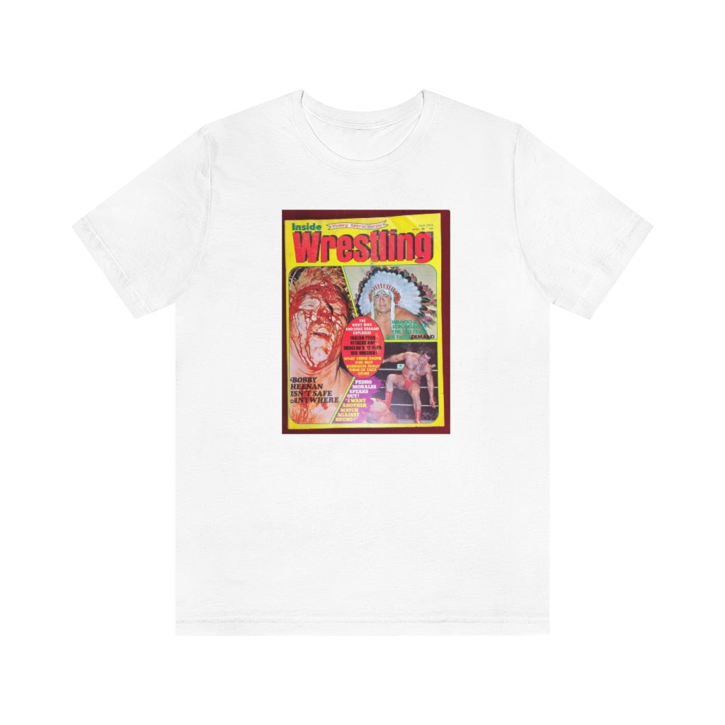 1975 - Inside Wrestling Cover -Unisex Jersey Short Sleeve Tee